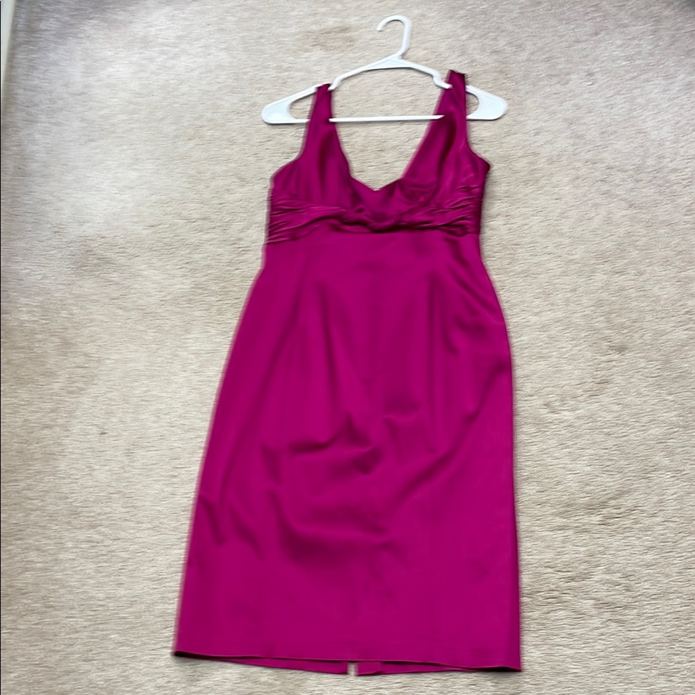 Jones New York Fuchsia Midi Dress